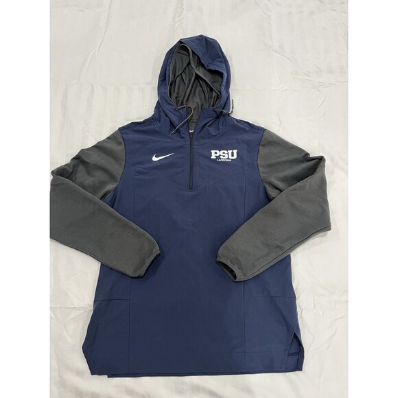 Nike Penn State Lacrosse 1/4 Zip Jacket Hoodie Size Small PSU LAX DJ5112-419 - Picture 1 of 9